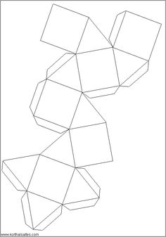 an abstract drawing of cubes in black and white