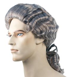 A More Affordable Style Of Colonial Man Wig Than We'Ve Ever Offered Before. #130 Auburn 17th Century Wigs, 18th Century Mens Wig, Victorian Man Wig, Colonial Wigs, 18th Century Wigs, Medium Chestnut Brown, Men's Wigs, Champagne Blonde, Mens Wigs