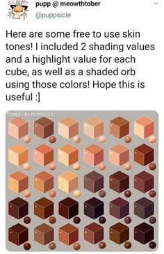 an image of some sort of cubes that are brown and orange with the words here are