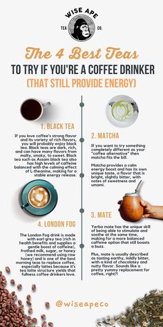 the four best teas to try if you're a coffee drinker that still provide energy