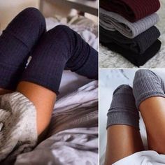 Various Colors Available: Over The Knee Socks. Khaki, Dark Blue, Dark Grey, Wine, Light Grey & Black. Os Fits Most. Wool Stockings, Over Knee Socks, Comfortable Socks, Over The Knee Socks, Thigh High Socks, Warm Socks, Thigh High Stockings, Long Socks, Knee Socks