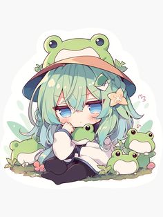 Frogs, I Love, Green, Anime