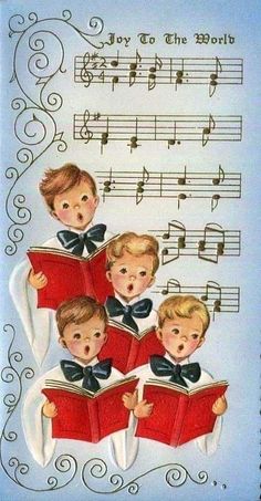 Christmas Choir, Old Time Christmas, Vintage Boy, Vintage Christmas Images, Christmas Graphics, Old Christmas, Old Fashioned Christmas, Christmas Memory