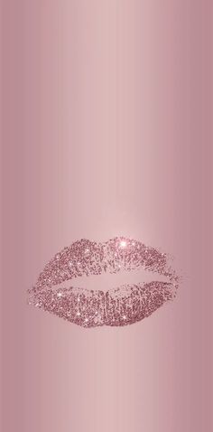 a pink lipstick with glitter on it