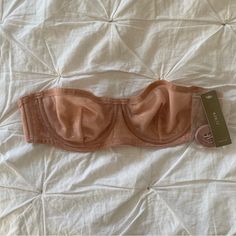 Never Worn - 34a Underwire Balconnette Bra In Pink Mesh - Super Lightweight, Breathable, And Flattering! Women's Intimates, J Crew, Mesh, Bra, Cream, Pink, Women Shopping, Color