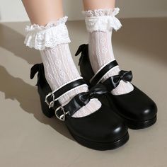 Item type: PumpsPump Type: MARY JANESGender: WOMENUpper Material: Patent LeatherLining Material: PUToe Shape: Square toeWith Platforms: YesHeight of the Platform: approx. 1.5cmHeight of the Heel: approx. 5.5cmHeel Height: High (5cm-8cm)Heel Type: Square HeelStyle: Lolita StyleFashion Element: Butterfly-bunSeason: Spring/AutumnOutsole Material: RUBBERPattern Type: SolidOccasion: dressClosure Type: buckle strapNote: The measured data is Manufacturer's Size 36 Dance Costumes Hip Hop, Heels Mary Jane, Oxford Shoes Heels, Mary Jane High Heels, Black Bows, Chunky Heel Pumps, Oxford Heels, Platform Heels Chunky, Mary Jane Heels