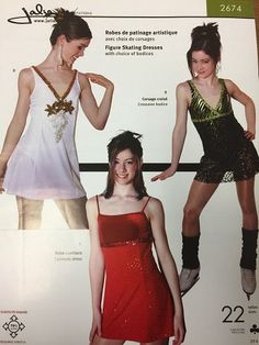 Jalie Figure Skating Dress Pattern Ice Skating Dress Pattern Sewing, Ice Skate Dress, Figure Skating Dress Patterns, Skating Dress Patterns, Dress Pattern Sewing, Skating Clothes, Skating Outfit, Gym Leotards, Figure Skating Outfits