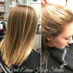 Ariel Edens Hair Studio in Pittsburgh, PA. Call 412-652-7023 for appointments. #arieledenshairstylist #pittsburghhairstylist #balayage #hairinsporation #hairgoals #longblondehair #highlights #ombrehair Ombre Hair