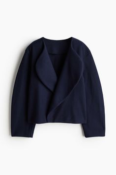 Orchid Clothes, Navy Blue Style, Finance Career, Art Sewing, Collarless Jacket, Dress Jacket, 2024 Trends, Airport Fashion, Felt Fabric