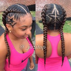 Travel Braids Black Women, Star Cornrows, Travel Braids, Corn Braids, Swag Hairstyles, Braids Black Women, Loose French Braids, Lemonade Braids Hairstyles, Braids For Boys