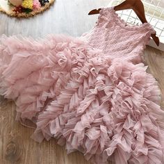 MOF Kids girls fluffy tutu tulle dress Girls Baptism Dress, Girls Winter Dresses, Girls Tulle Dress, Girl Red Dress, Dress Layered, Girls Casual Dresses, Baptism Dress, Tutu Costumes, Dress Cake