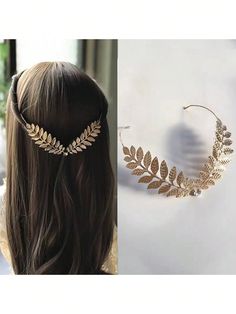 1pc European And American Metal Leaves Bridal Headband Baroque Crown Gold Leaf Women Hair Accessories Tiaras Halloween Gold Elegant   Zinc Alloy     Wedding & Event, size features are:Bust: ,Length: ,Sleeve Length: Baroque Crown, Party Tiara, Hair Accessories Tiara, Leaf Headpiece, Crown Gold, Bridal Headwear, Women Hair Accessories, Royal Tiaras, Metal Leaves