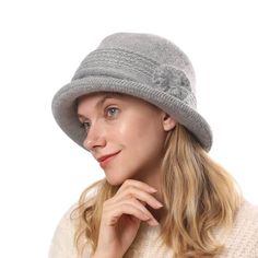 ZffXH 1/2 PC Winter Wool Knit Cloche Hat 1920 Vintage Beanie Cap Bowler Church Bucket Hat for Women Ladies Light Grey16.98 #Apparel Fall Dressy, Vintage Beanie, Womens Slouchy Beanie, Ladies Head Scarf, Caps For Men, Head Wrap Scarf, Hat And Scarf Sets, Turban Headwrap, Beanie Cap