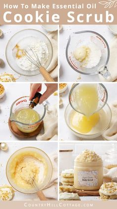 How To Make Scented Body Scrub, Sugar Cookie Scrub, Whipped Sugar Scrub Recipe, Easy Body Scrub, Exfoliating Scrub Diy, Scrub Ideas, Diy Sugar Cookies, Salt Scrub Diy, Diy Body Scrub Recipes