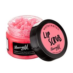 Barry M Lip Scrub Barry M Cosmetics Ltd Lush Lip Scrub, Serum Scarlett, Lip Styles, Facemasks Skincare, Watermelon Lip Scrub, Watermelon Scrub, Boohoo Style, Pastel Nail Polish, Pastel Nail