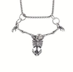 PRICES MAY VARY. Skull Necklace:This punk skull pendant necklace allows you to boldly showcase your spirit of freedom.It is a very personalized fashion accessory, very suitable for various parties. Material:This Halloween necklace is made of excellent materials,skin friendly,lightweight,and suitable for most people. Halloween necklace:This cute skull is paired with a freely movable skeleton.This novel skull necklace can showcase your personality very well. Interesting choice:This cute Halloween Punk Skeleton, Skeleton Necklace, Angel Pendant Necklace, Skull Pendant Necklace, Necklace Gothic, Halloween Necklace, Skeleton Skull, Scary Halloween Party, Trending Necklaces