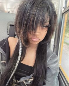 Emo Hairstyles Black Women, Black Alt Hairstyles, Alt Black Hairstyles, Dyed Hair Inspiration, Punk Hair, Pretty Hair Color, Scene Hair, Hair Reference, Black Girls Hairstyles