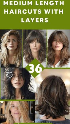 Medium Length Hair Cuts, Layered Haircuts, Medium Length