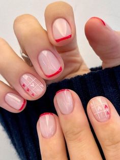 Nude Valentines Nails, Pink Glitter Nails, Romantic Nails, Glittery Nails, Nude Nail Designs, Subtle Nails, Already Gone, Love Day, Nail Designs Valentines