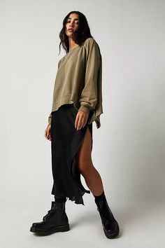 Sweet Talker Half Slip | Free People Sweet Talker, Clothing Board, Free People Style, Half Slip, Free People Clothing, Boho Skirts, Slip Skirt, Outfit Inspo Fall, Black Outfit