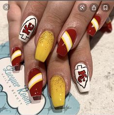 Chiefs Nails Design Kansas City