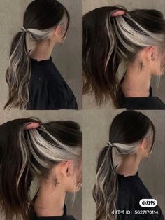 Guided Glamour: Expert Advice for Perfecting Your Hairstyle Hidden Hair Color, Hairstyles Fall, Κούρεμα Bob, Korean Hair Color, Hair Color Underneath, Peekaboo Hair, Hair Color Streaks, Hair Streaks, Dyed Hair Inspiration