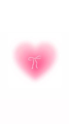 a pink heart shaped object on a white background with the word love written in it