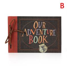 a book with the words our adventure book written on it