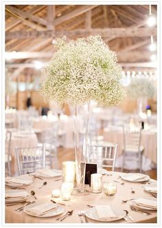 an image of a baby's breath centerpiece