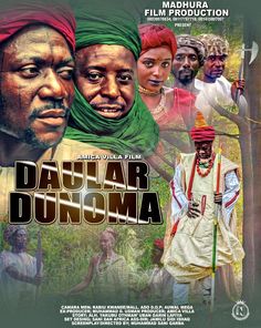 the movie poster for dauar dunoma, featuring two men in turbans and