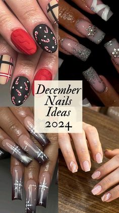 Winter Motifs, Nail Art Photos, Trendy Nail Art Designs, Stylish Nails Designs, Short Square Nails, Nail Photos