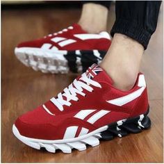 Men's British Style, Cushioned Running Shoes, Lightweight Running Shoes, Spring Sneakers, Sport Shoes Men, Summer Sneakers, Lace Up Flats, Breathable Sneakers, Boy Shoes