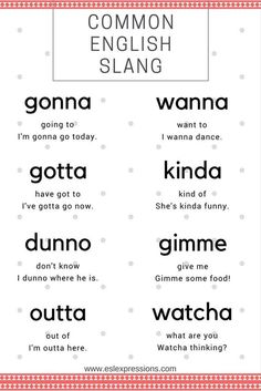 an english language poster with the words in different languages, including i'm going to today