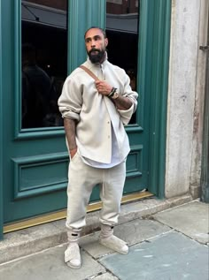 Spring Summer Mens Fashion, Urban Beige Outerwear For Streetwear, Men’s Elevated Street Wear, Fall Streetwear Shacket, Comfy Fall Fits, Winter Streetwear Single-breasted Shacket, Yeezy Fashion Menswear, Men’s Street Style Winter 2024, Mens Street Style Winter