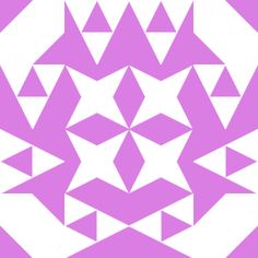 an abstract white and pink design on a purple background