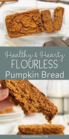 healthy and hearty flourless pumpkin bread is the perfect way to start your day