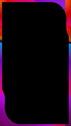 an image of a black square in the middle of a multicolored background that appears to be overlaid