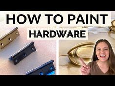 how to paint hardware with gold and black