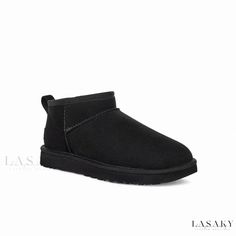 Lasaky - Short Sheepskin Snow Boots with Integrated Fur, Warmth, and Anti-slip Cotton Lining - Perfect for Couples During Winter Ugg Ultra Mini, Fur Heels, Ugg Classic Ultra Mini, Warm Snow Boots, Fur Shoes, Muck Boots, Ugg Classic, Classic Boots, Winter Snow Boots