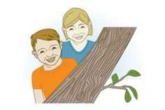 an image of two people that are hugging on a tree branch with the caption