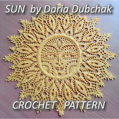 crochet pattern sun by daria dubchak