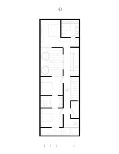 the floor plan for an office building with two floors and one room on each side