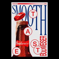 an advertisement for a budweiser soda company