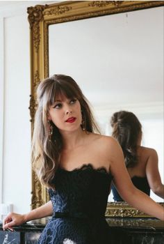 Pretty Wedding Hairstyles, Wedding Hairstyles With Bangs, Wedding Hair Bangs, Retro Wedding Hair, Half Updo, Fringe Hairstyles, Bridal Hair And Makeup