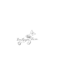 the words butterfly larra are drawn in black ink on a white background with butterflies