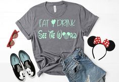 Gifts For Disney Lovers, Disney Snacks, Minnie Shirt, Mickey Shirt, Mickey Mouse Shirts, Mickey Birthday, Disney Gift, Family Vacation Shirts