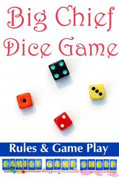 the big chief dice game rules and game play for children to play on their own