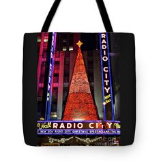 Radio City Music Hall, Christmas, Christmas Tree, Christmas Lights, New York Christmas Spectacular, Radio City Music Hall, Sales Image, Radio City, Music Hall, Wide Body, Tree Christmas, Shopping Tote Bag, Photojournalism