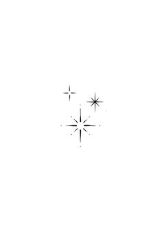 three stars are shown in the middle of a white background