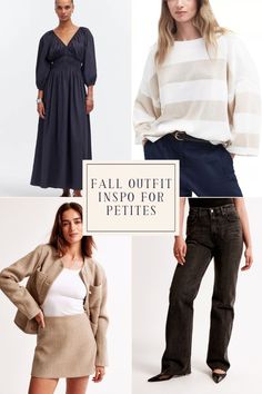 Women’s Fall Fashion Outfit Ideas - Looking for the perfect fall outfits aesthetic? With the change in season just around the corner, it's time to peruse early fall outfit ideas. Shop the best of women's fall styles here, from comfy outfits to transitional fashion and fall fits for her, featuring brand favorites from Abercrombie, Nordstrom, J.Crew, Madwell, Barbour, and more! Follow for more style tips, including the best petite styles, simple beauty recommendations, and feminine style finds! Fall Outfits Petite Women, Outfit Inspo For Women, Fall Fashion Outfit Ideas, Aesthetic Fall Outfit, Transitional Fashion, Perfect Fall Outfit, Fall Styles